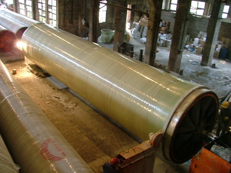 FRP sand-mixed pipe material